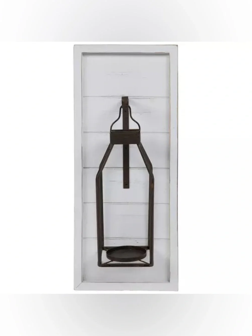 Lantern Shiplap Wood Wall Sconce